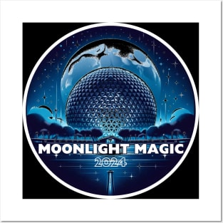 2024 DVC Fan Moonlight Magic - Spaceship Earth Design Posters and Art